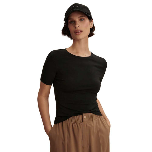 W Regina Fitted Tee - Black