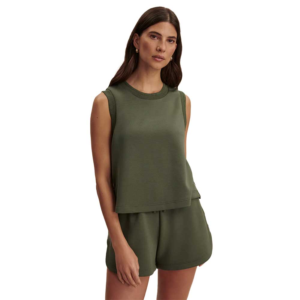 Women's Shea Crop Tank - Thyme