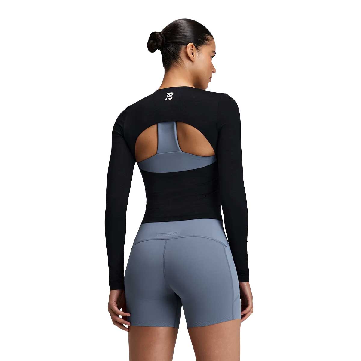 Women's Geomesh Long Sleeve Performance Tee - Bandit Black