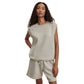 Women's Salome Raglan Tee - Light Grey Marl