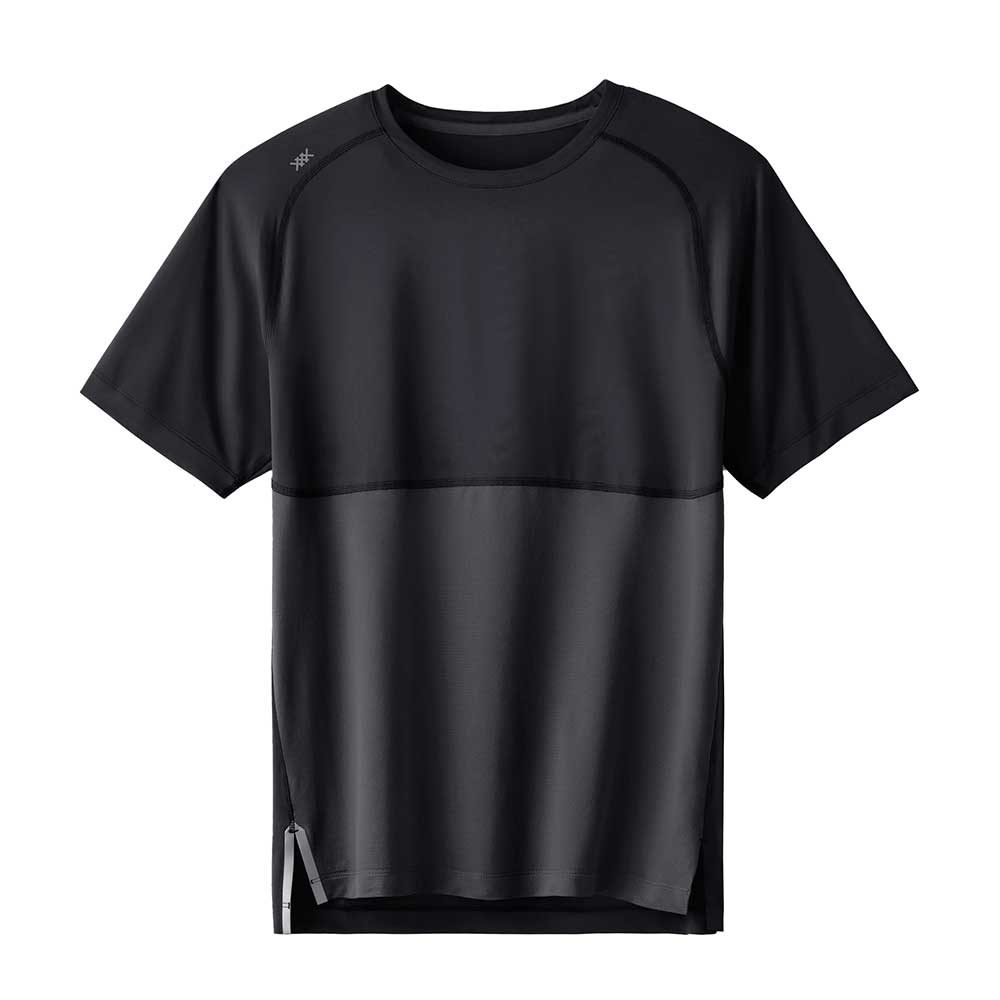 Men's Extra Mile Short Sleeve Shirt - Black – Gazelle Sports