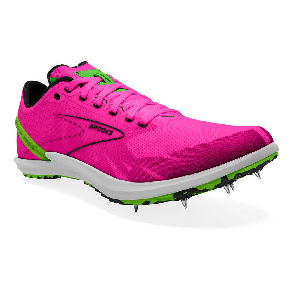 Draft XC Cross Country Spikes - Pink Glo/Green/Black - Regular (D)