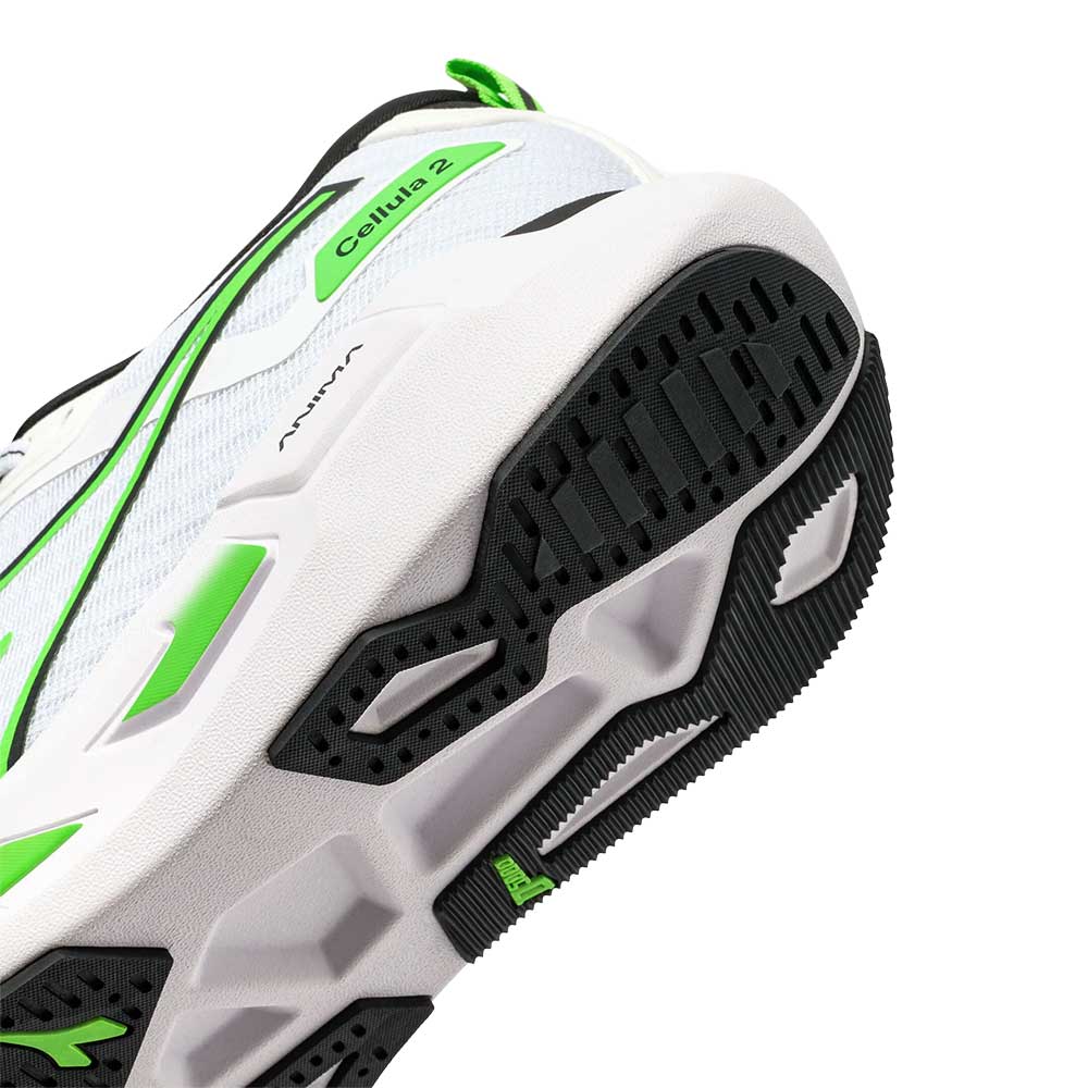 Men's Cellula 2 - White/Black/Green Fluro - Regular (D)