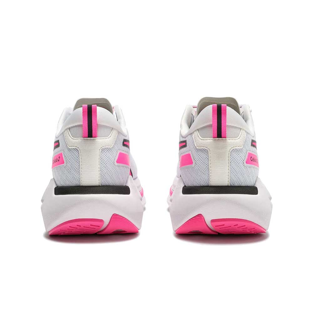 Women's Cellula 2 Running Shoe - White/Black/Pink Fluro - Regular (B)