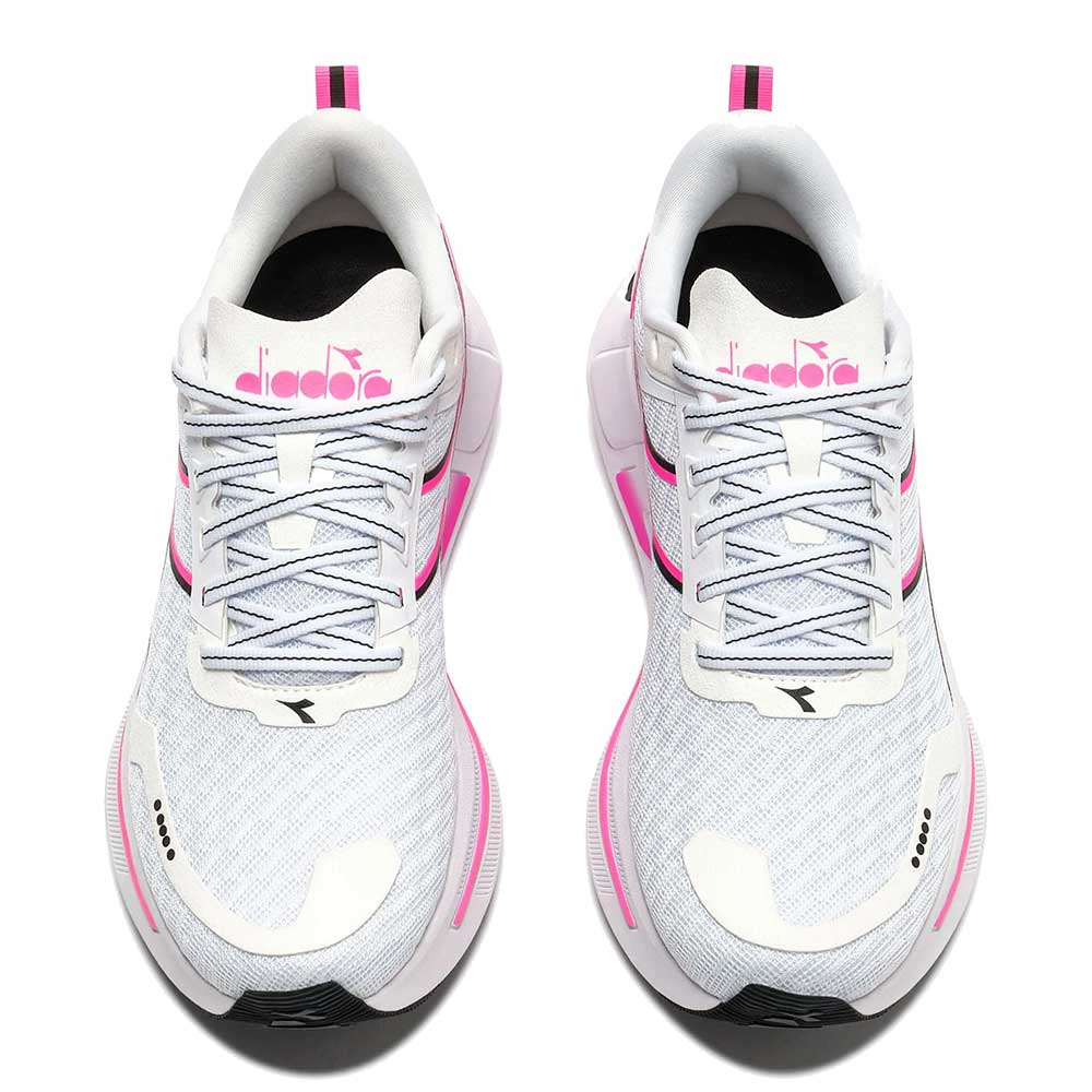 Women's Cellula 2 Running Shoe - White/Black/Pink Fluro - Regular (B)