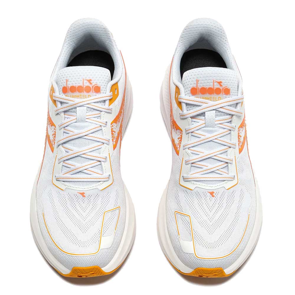 Men's Mythos Blushield Vigore 4 Running Shoe - White/Nectarine - Regular (D)