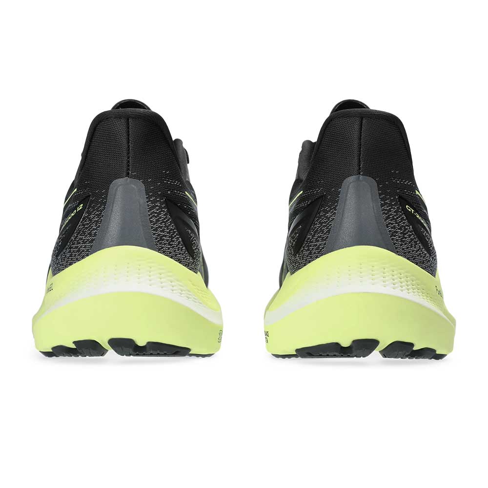 Men's GT-2000 12 Running Shoe - Black/Glow Yellow - Regular (D)