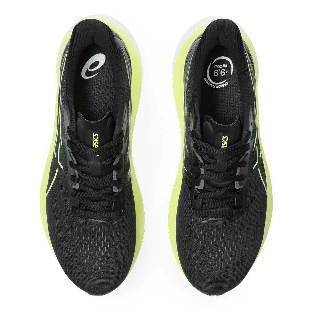 Men's GT-2000 12 Running Shoe - Black/Glow Yellow - Regular (D)