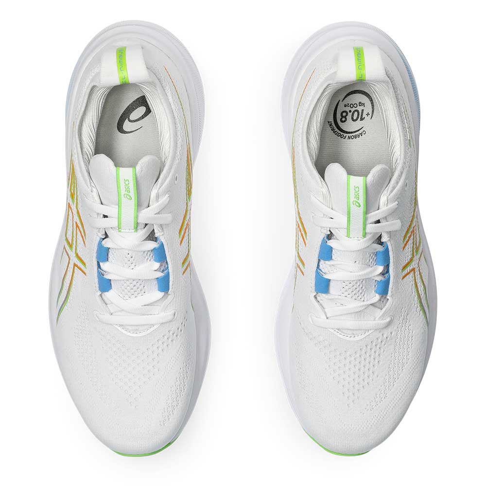 Men's Gel-Nimbus 26 Running Shoe  - White/Waterscape - Regular (D)