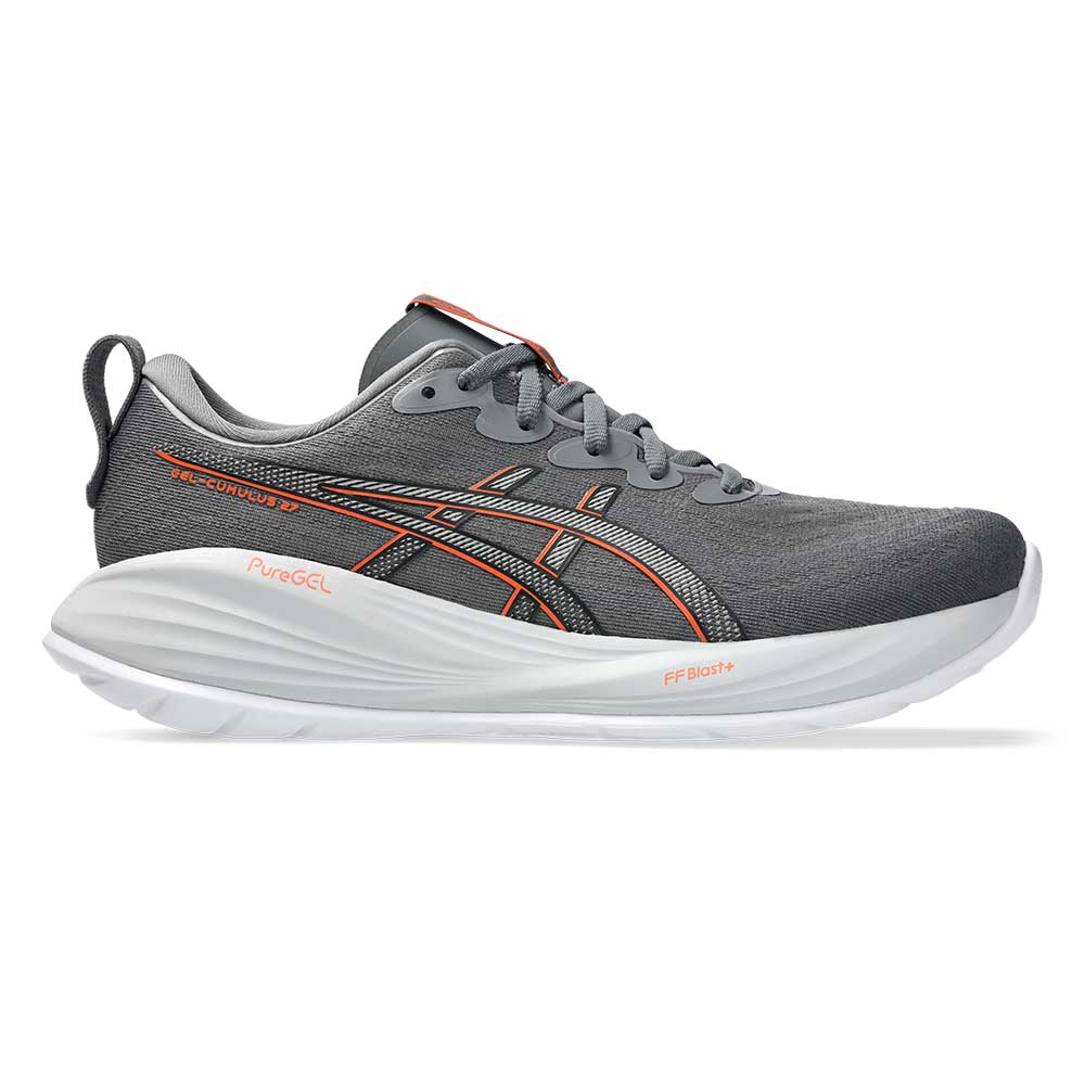 Men's Gel-Cumulus 27 Running Shoe - Carbon/Nova Orange - Regular (D)