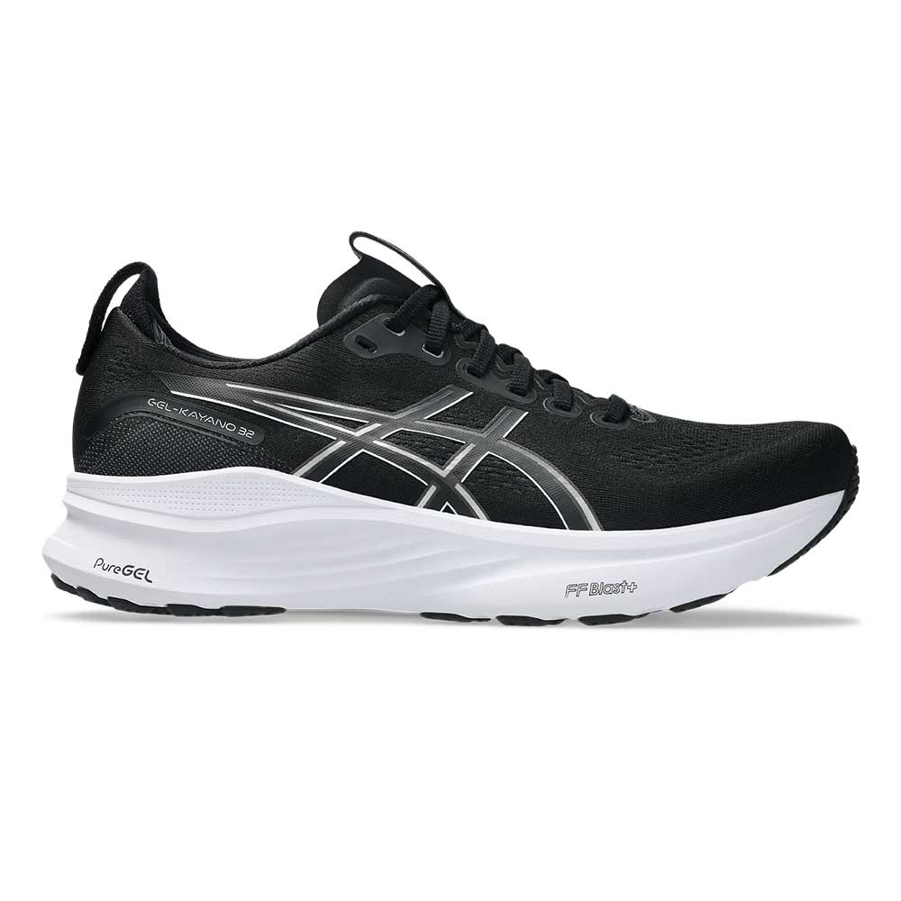 Women's Gel-Kayano 32 Running Shoe - Black/White - Narrow (2A)