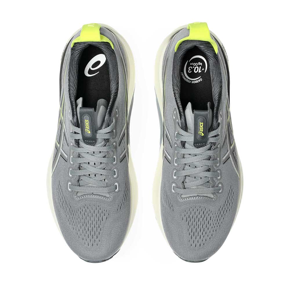 Men's Gel-Kayano 32 Running Shoe - Gravel/Citron - Regular (D)