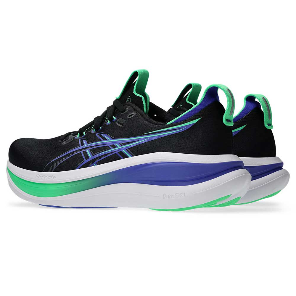 Men's Gel-Nimbus 28 Running Shoe - Black/Cobalt Burst - Regular (D)