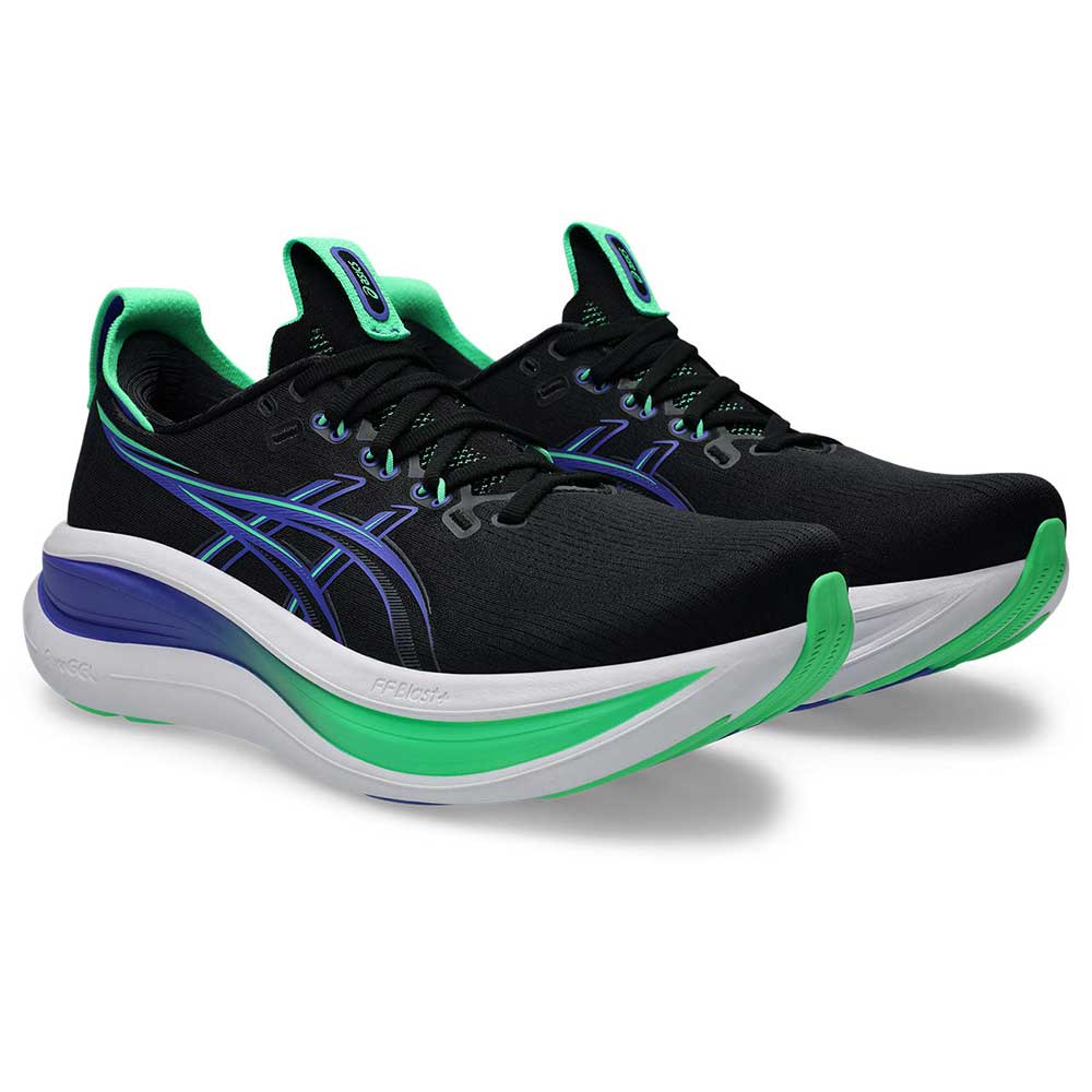 Men's Gel-Nimbus 28 Running Shoe - Black/Cobalt Burst - Regular (D)