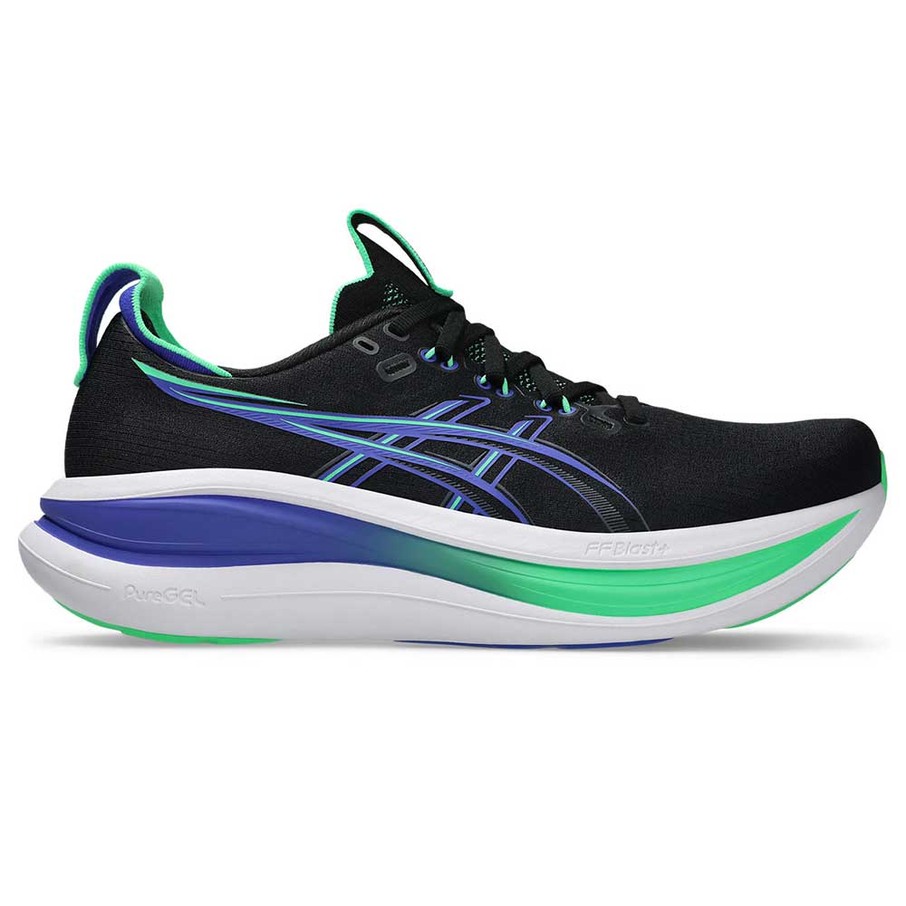 Men's Gel-Nimbus 28 Running Shoe - Black/Cobalt Burst - Regular (D)
