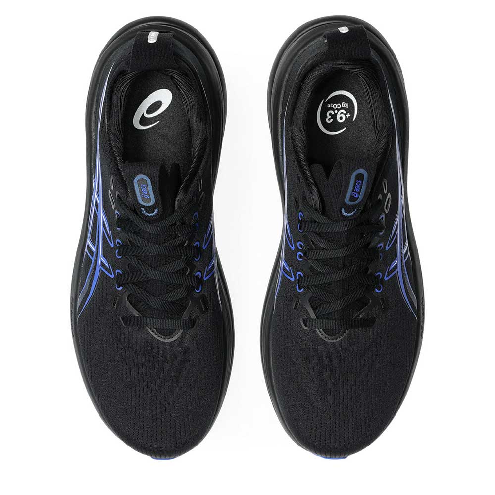 Men's Gel-Nimbus 28 Running Shoe - Black/Neon Blue - Regular (D)