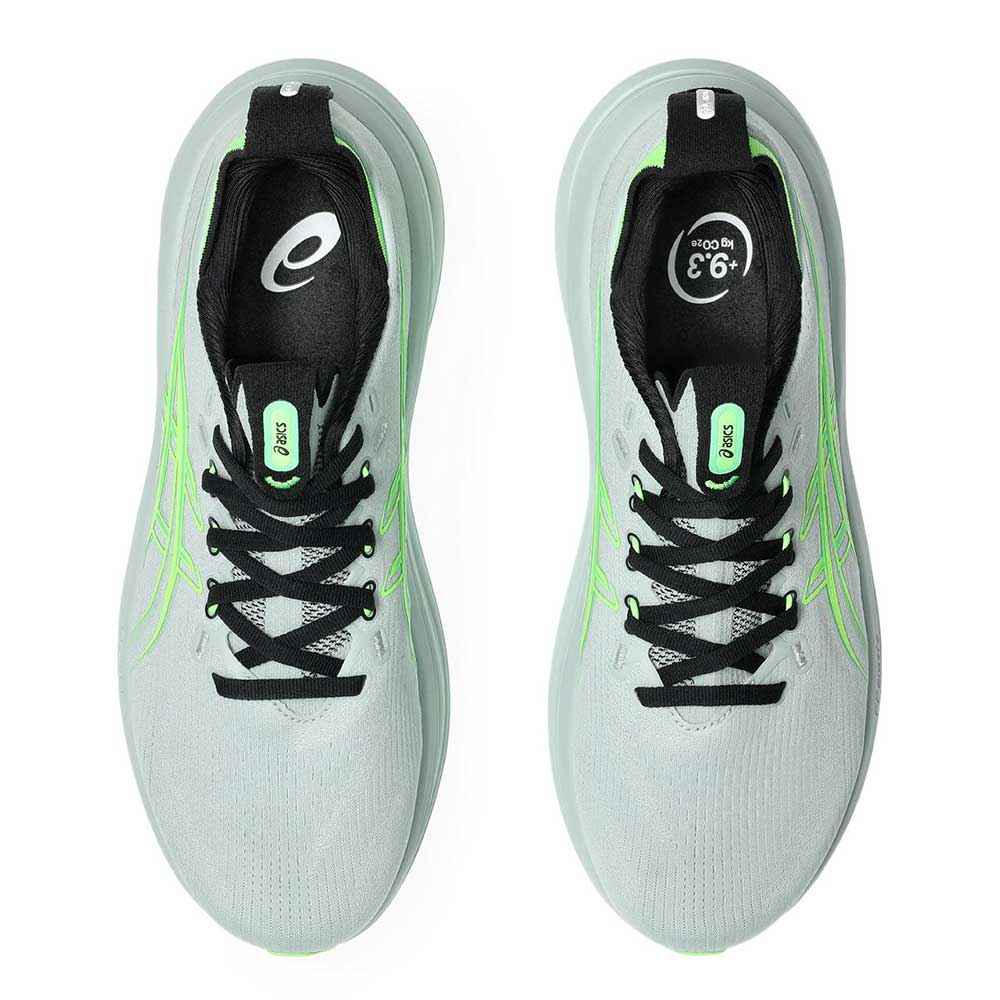 Men's Gel-Nimbus 28 Running Shoe - Cold Moss/Illuminate Green - Regular (D)