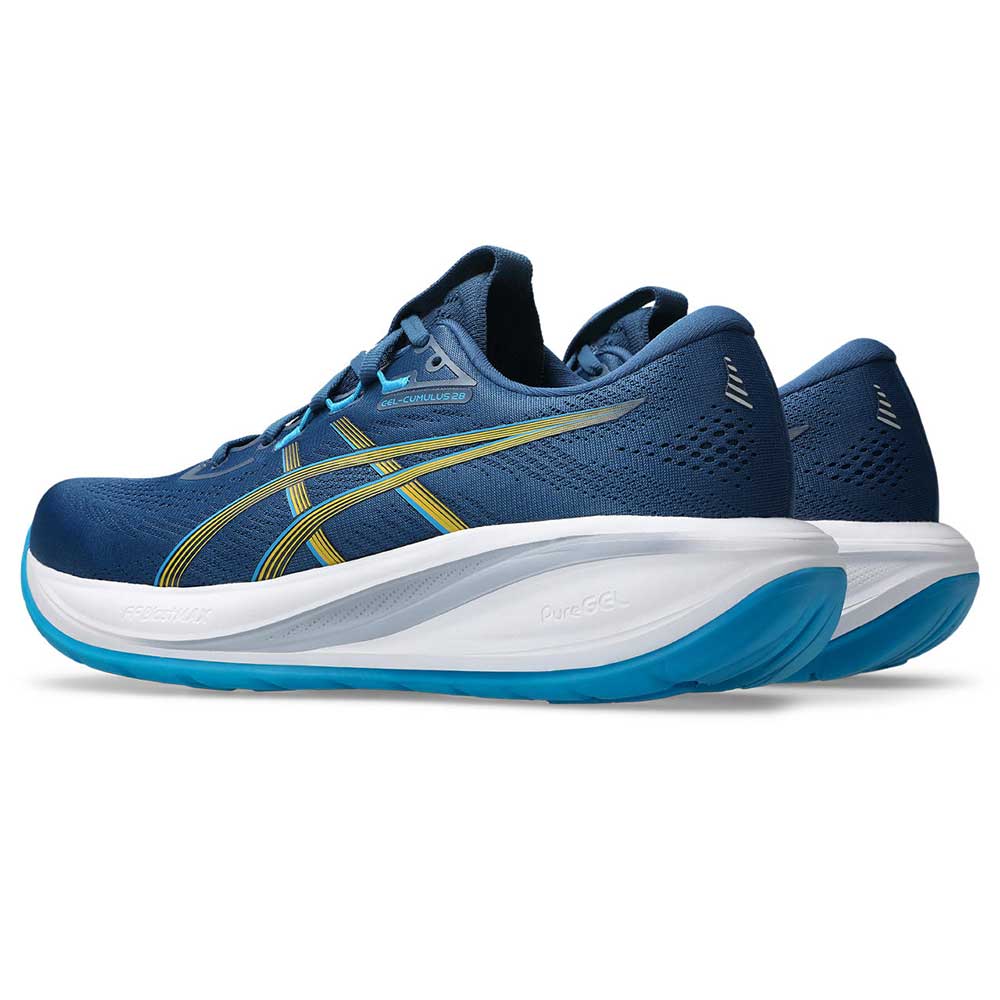 Men's Gel-Cumulus 28 Running Shoe - Twilight Blue/Yamabuki - Regular (D)