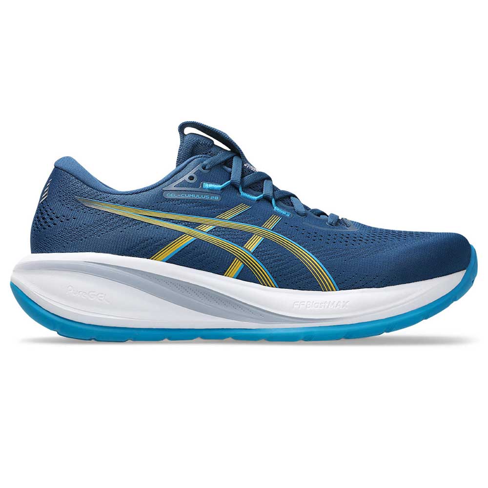 Men's Gel-Cumulus 28 Running Shoe - Twilight Blue/Yamabuki - Regular (D)