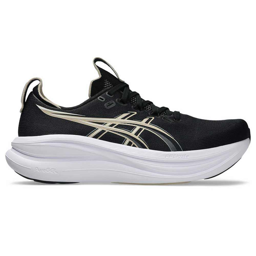 Men's Gel-Nimbus 28 Running Shoe - Black/Feather Grey - (Extra Wide 4E)