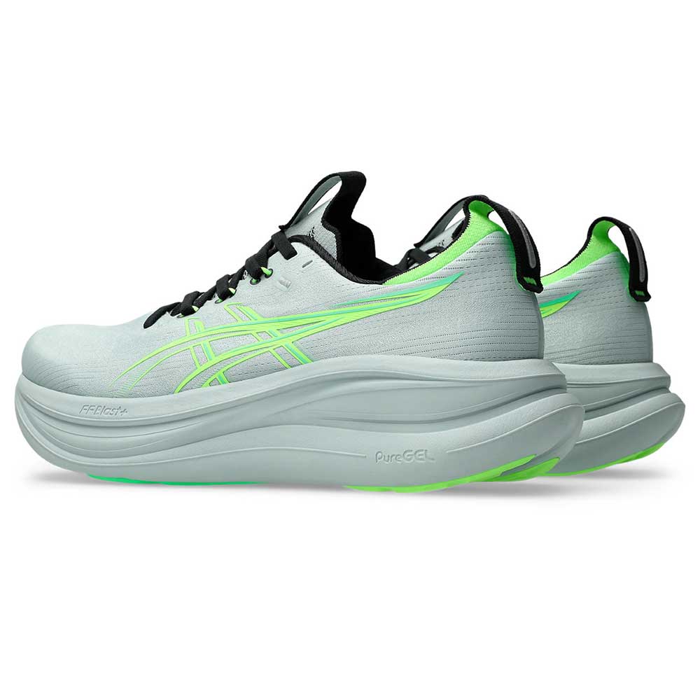 Men's Gel-Nimbus 28 Running Shoe - Cold Moss/Illuminate Green - Extra Wide (4E)