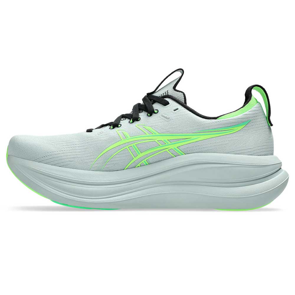 Men's Gel-Nimbus 28 Running Shoe - Cold Moss/Illuminate Green - Extra Wide (4E)