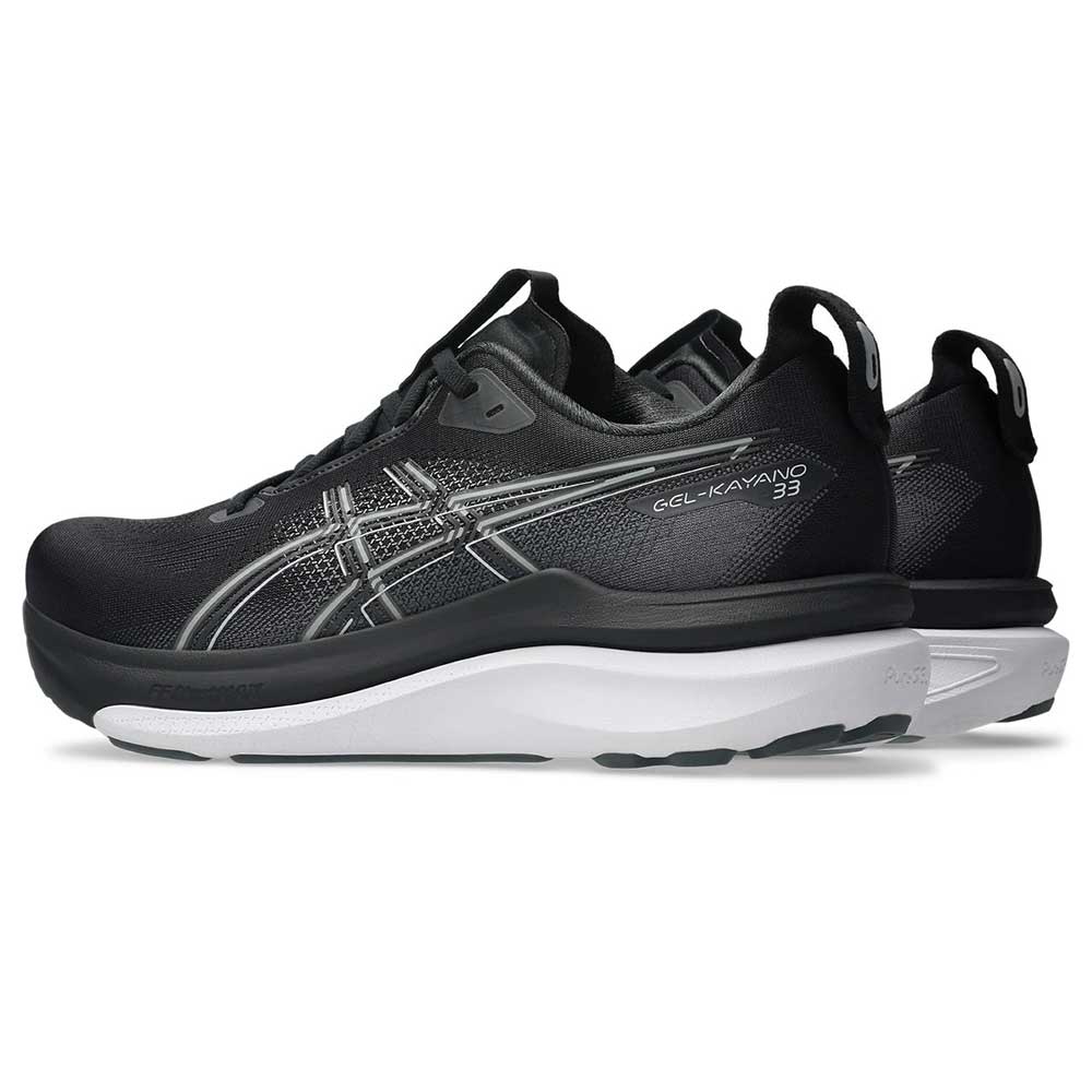 Men's Gel-Kayano 33 Running Shoe - Black/White - Regular (D)