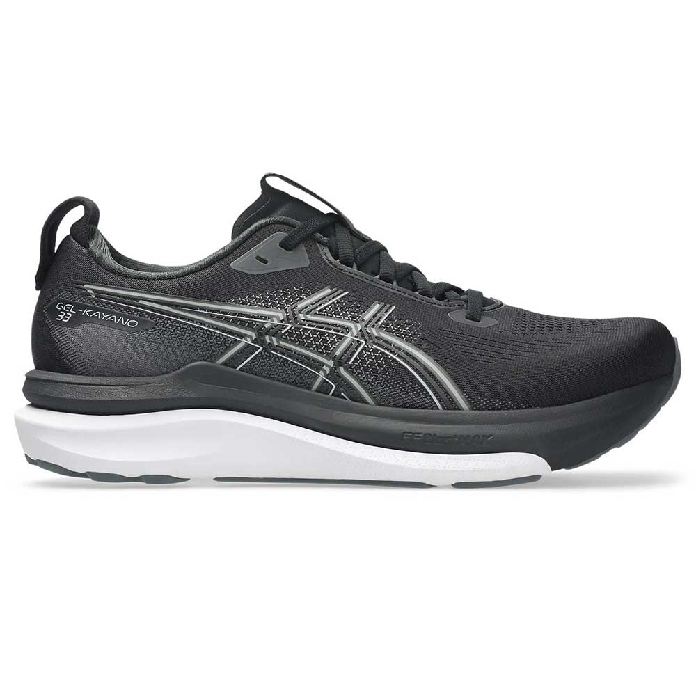 Men's Gel-Kayano 33 Running Shoe - Black/White - Regular (D)