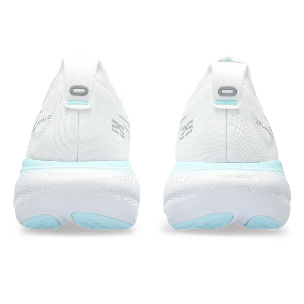 Women's Gel-Nimbus 25 Running Shoe - White/Pure Silver- Regular (B)