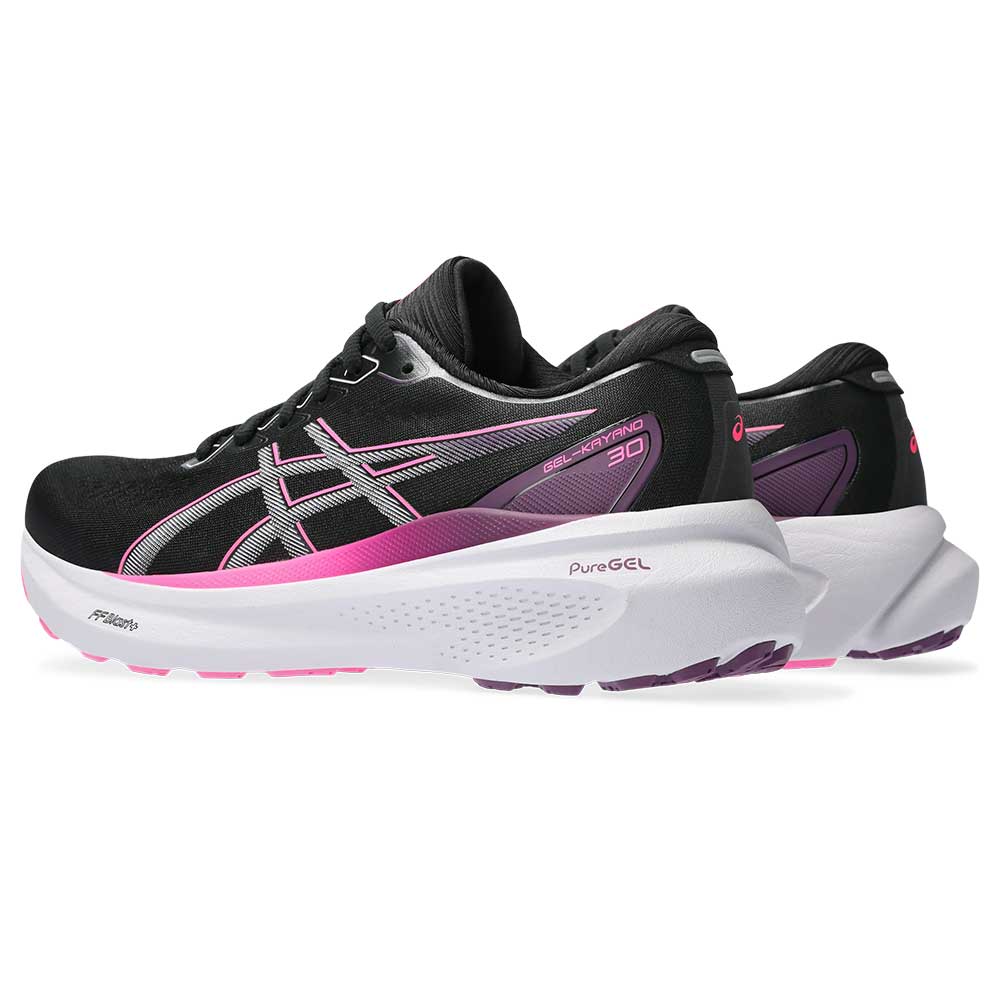 Women's Gel-Kayano 30 Running Shoe - Black/Lilac Hint - Regular (B)