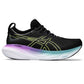 Women's Gel-Nimbus 25 Running Shoe - Black/Glow Yellow - Wide (D)