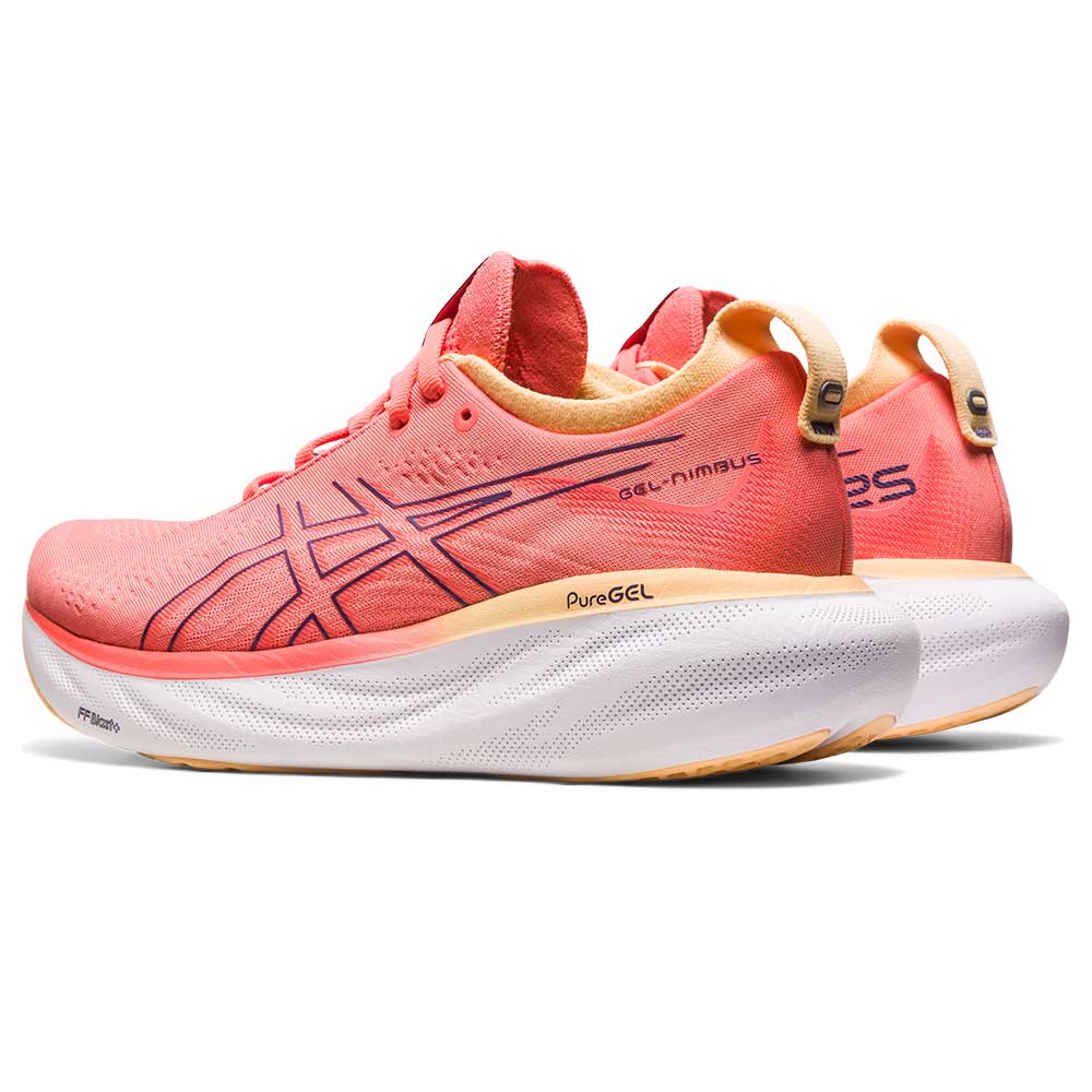 Women's GlideRide Max Running Shoe - Dark Pink Clay/Orange Glow - Regular (B)