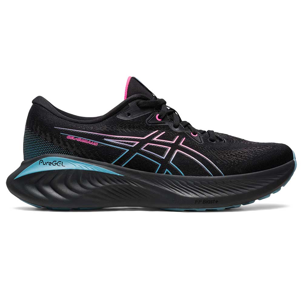 Women's Gel-Cumulus 25 GTX Running Shoe - Black/Hot Pink - Regular (B)