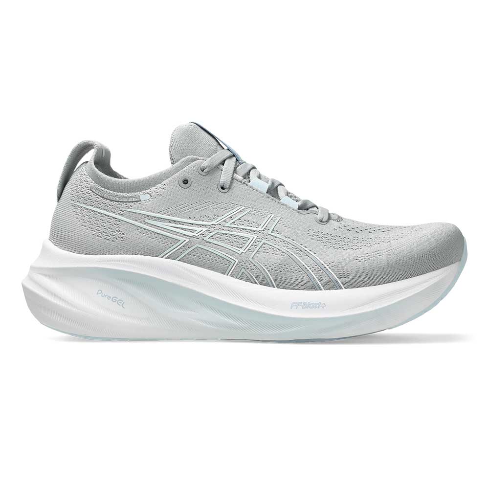 Women's Gel-Nimbus 26 Running Shoe - Piedmont Grey/Grey Blue - Regular (B)