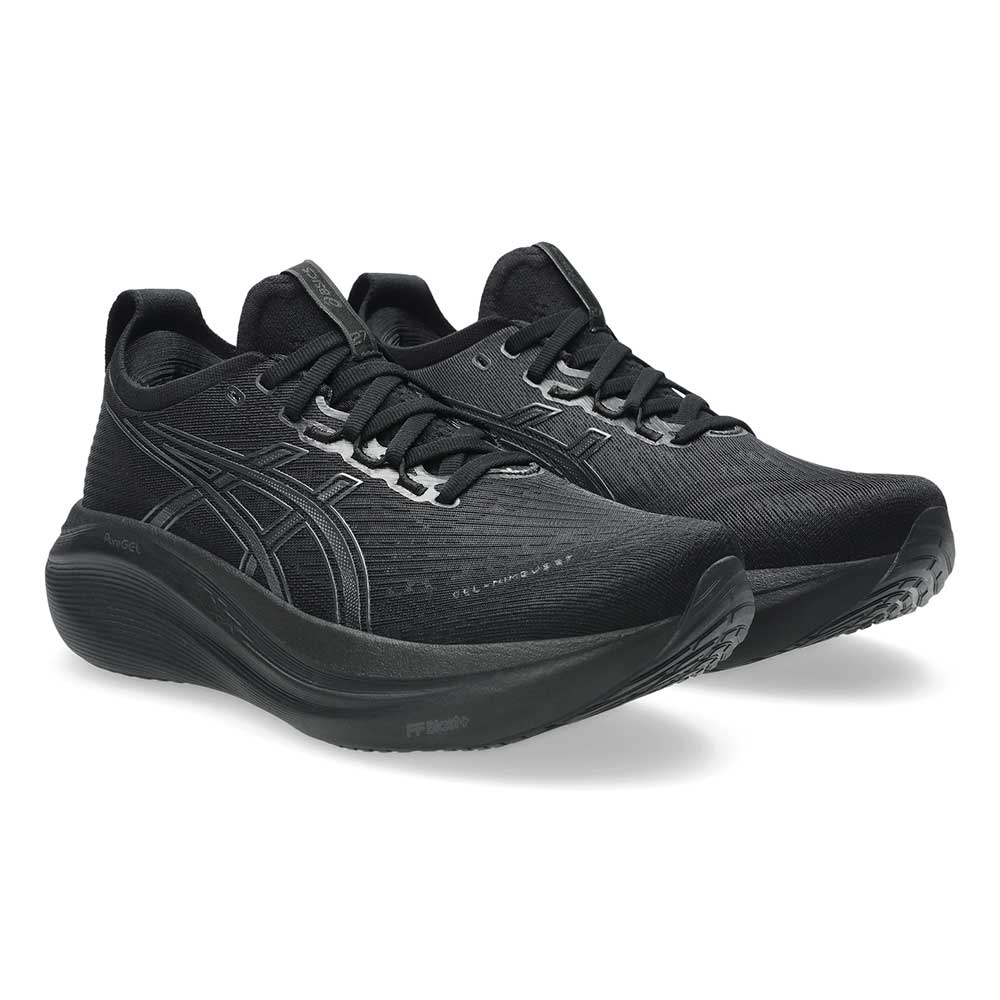 Women's Gel-Nimbus 27 Running Shoe - Black/Graphite Grey - Wide (D)