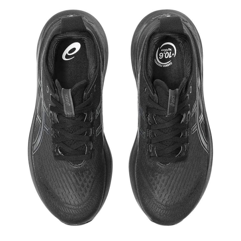 Women's Gel-Nimbus 27 Running Shoe - Black/Graphite Grey - Wide (D)