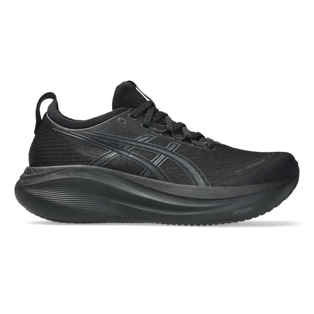 Women's Gel-Nimbus 27 Running Shoe - Black/Graphite Grey - Wide (D)
