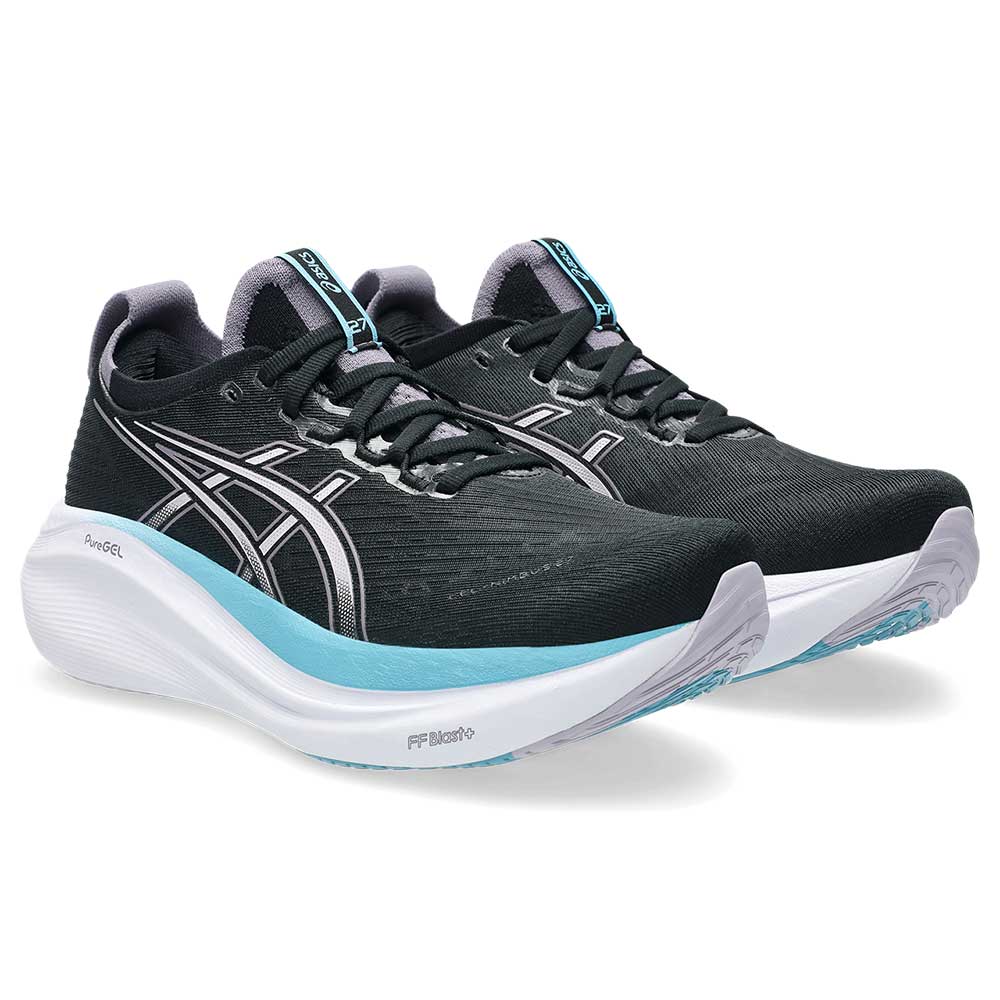 Women's Gel-Nimbus 27 Running Shoe - Black/Dusk Violet - Regular (B)