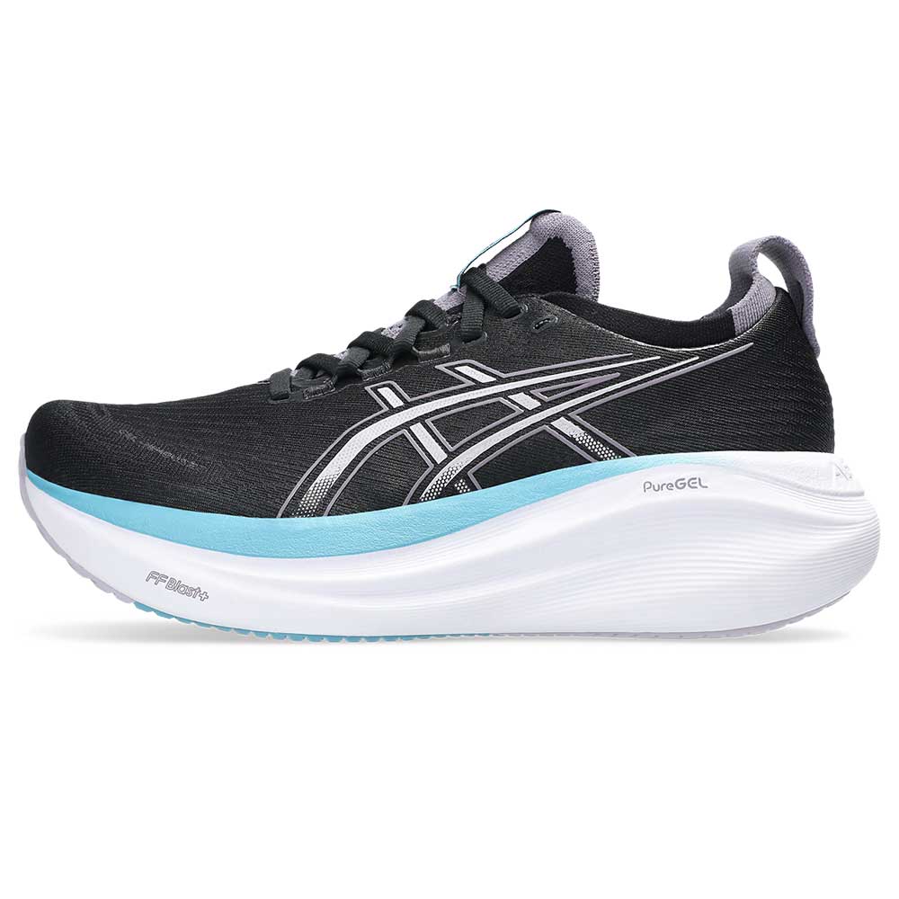 Women's Gel-Nimbus 27 Running Shoe - Black/Dusk Violet - Regular (B)