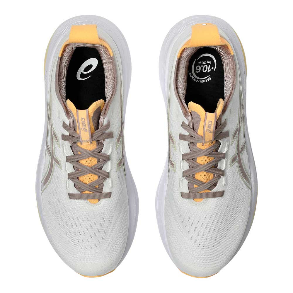Women's Gel-Nimbus 27 Running Shoe - White/Fawn - Regular (B)