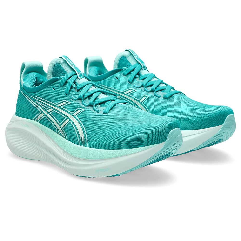 Women's Gel-Nimbus 27 Running Shoe - Wave Teal/Illuminate Mint - Regular (B)