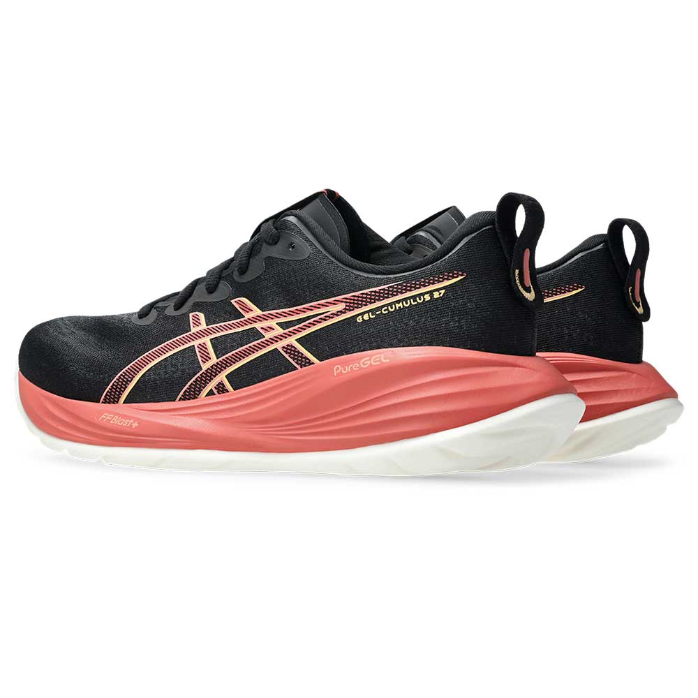 Women's Gel-Cumulus 27 Running Shoe - Black/Orange Glow - Regular (B)
