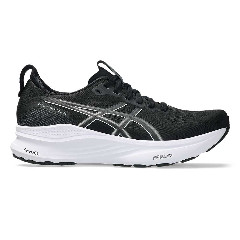 Women's Gel-Kayano 32 Running Shoe - Black/White - Regular (B)