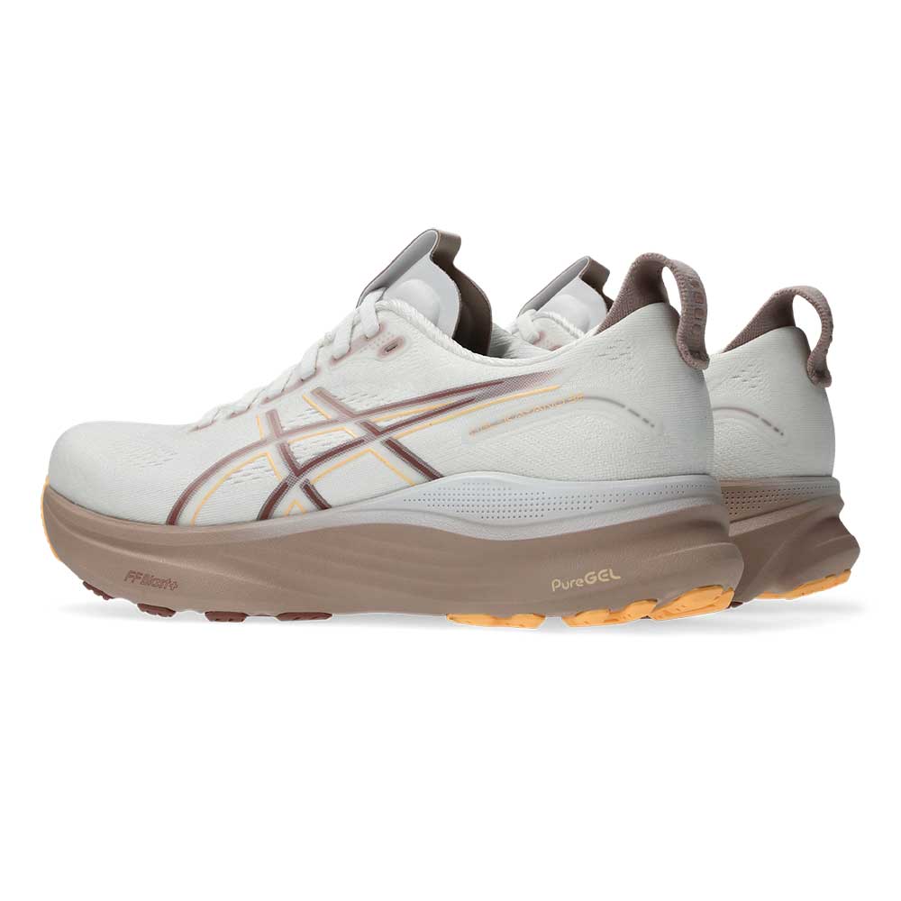 Women's Gel-Kayano 32 Running Shoe - White/Orange Glow - Regular (B)