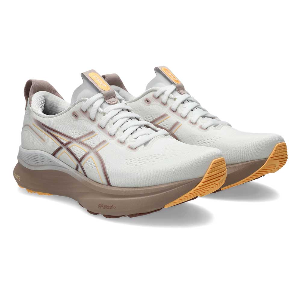Women's Gel-Kayano 32 Running Shoe - White/Orange Glow - Regular (B)