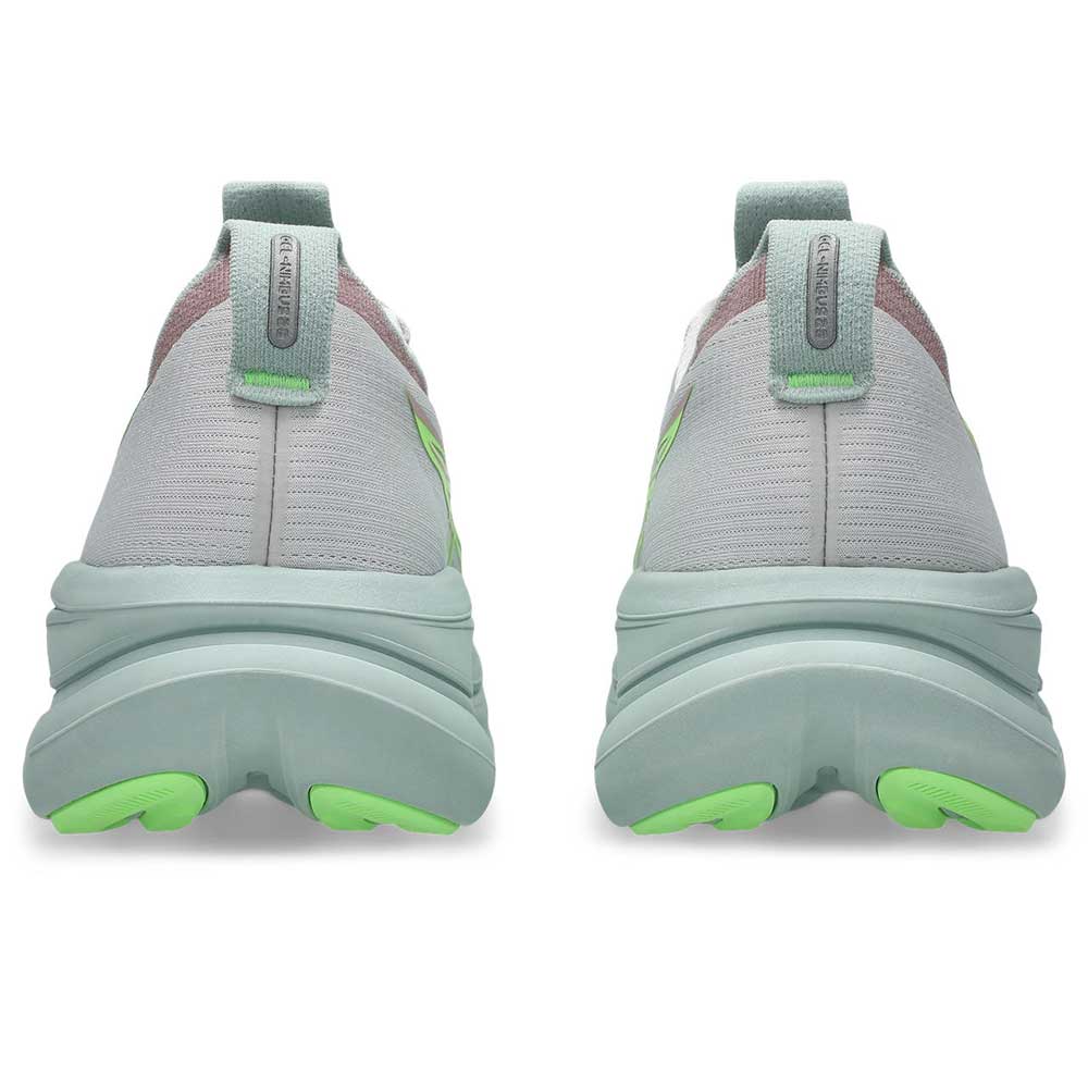 Women's Gel-Nimbus 28 Running Shoe - Cloud Grey/Illuminate Green - Regular (B)