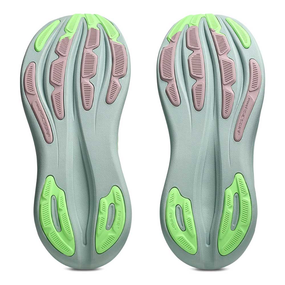 Women's Gel-Nimbus 28 Running Shoe - Cloud Grey/Illuminate Green - Regular (B)