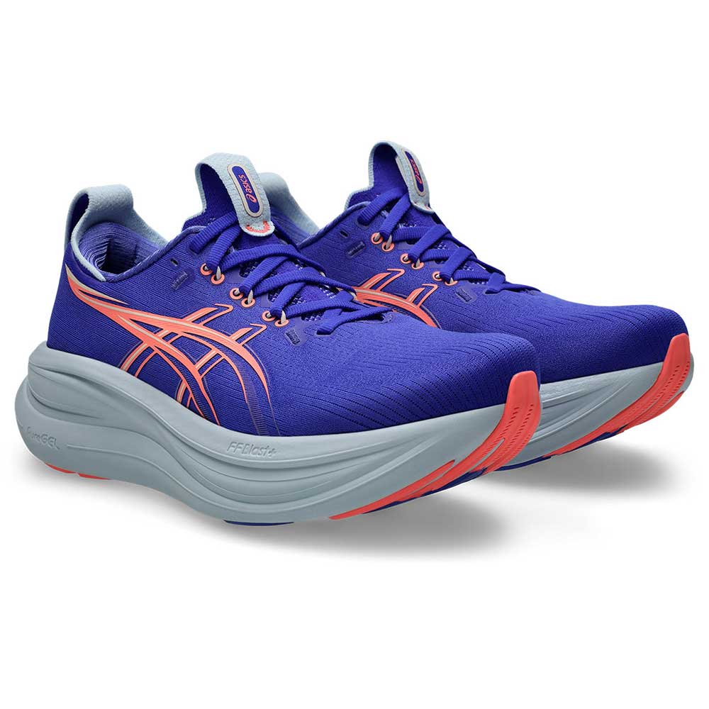 Women's Gel-Nimbus 28 Running Shoe - Cobalt Burst/Sun Coral - Regular (B)