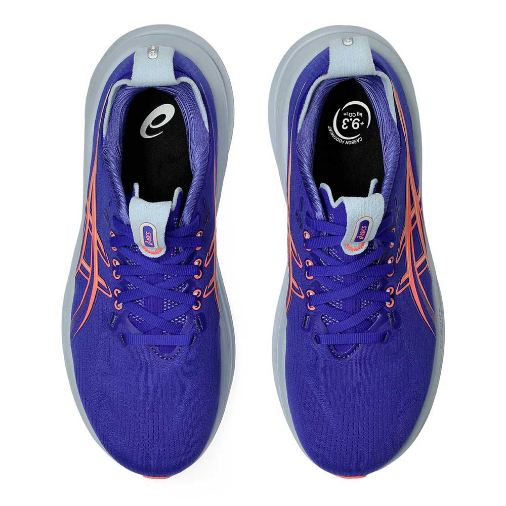 Women's Gel-Nimbus 28 Running Shoe - Cobalt Burst/Sun Coral - Regular (B)