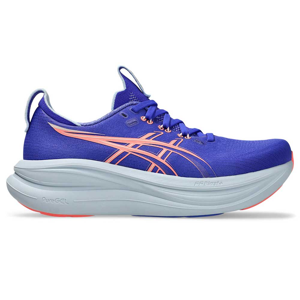 Women's Gel-Nimbus 28 Running Shoe - Cobalt Burst/Sun Coral - Regular (B)